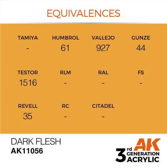 Dark Flesh 17ml - AK Interactive AK11056 Dark Flesh 17ml - AK Interactive AK11056
