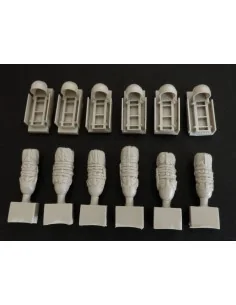C-47 Racks for drop container, 1/72 - Plus model AL7046