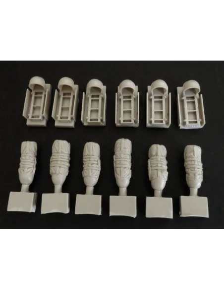 C-47 Racks for drop container, 1/72 - Plus model AL7046