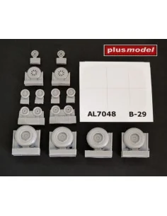 B-29 Superfortress groved tread, 1/72 - Plus model AL7048