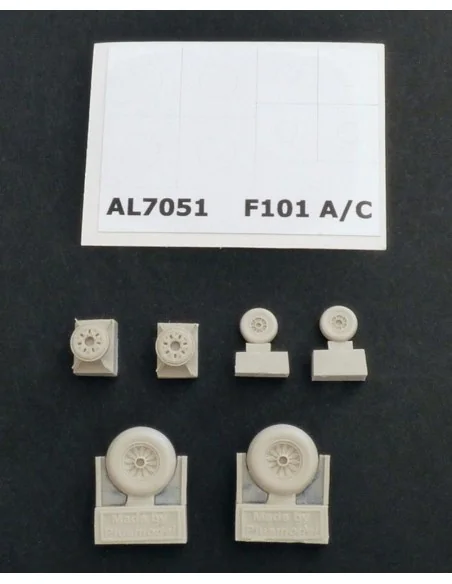 F-101A/C Woodoo wheels, 1/72 - Plus model AL7051