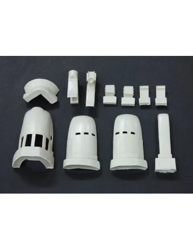 C-46 Commando engine covers, 1/72 - Plus model AL7059