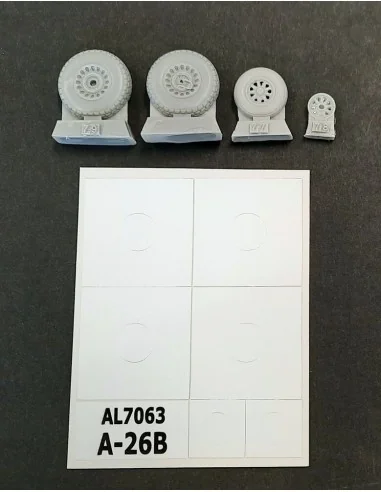 A-26B Invader wheels, 1/72 - Plus model AL7063