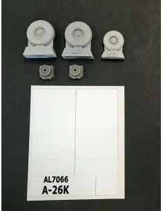 A-26K Invader wheels, 1/72 - Plus model AL7066