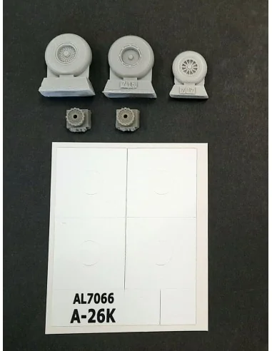 A-26K Invader wheels, 1/72 - Plus model AL7066