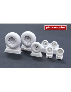 PBY Privateer wheels with diamond tread, 1/72 - Plus model AL7070