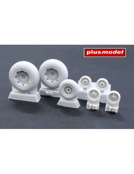 PBY Privateer wheels with diamond tread, 1/72 - Plus model AL7070