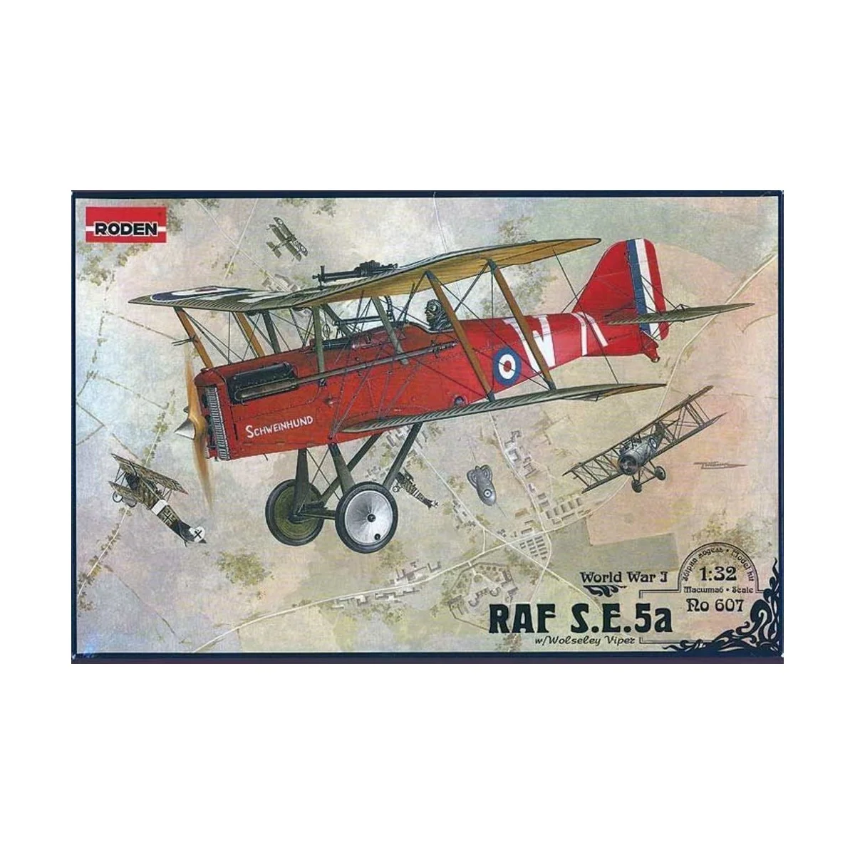 RAF S.E.5a w/Wolseley Viper, 1/32 - Roden 607
