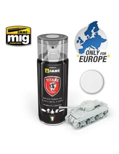 TITANS HOBBY White Matt Primer - AMMO by MIG Jimenez TTH101