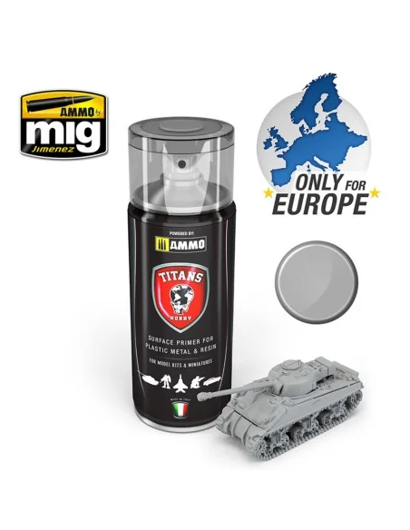 [NO_DESC] TITANS HOBBY Light Grey Matt Primer - AMMO by MIG Jimenez...