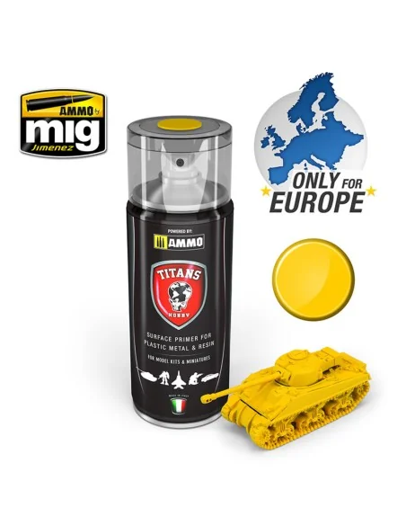 TITANS HOBBY Imperial Yellow Matt Primer - AMMO by MIG Jimenez TTH104
