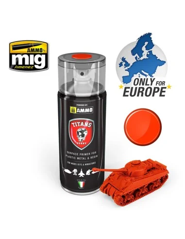 TITANS HOBBY Royal Red Matt Primer - AMMO by MIG Jimenez TTH105