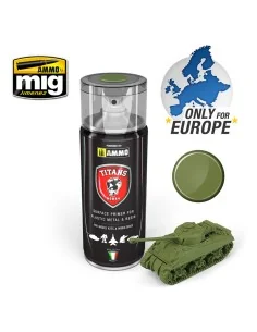 TITANS HOBBY Military Green Matt Primer - AMMO by MIG Jimenez TTH108