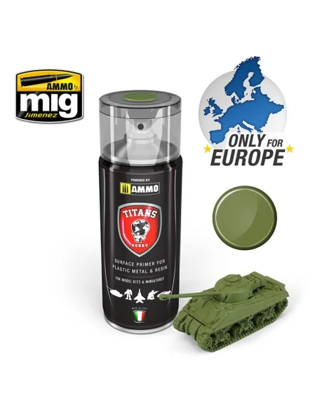 TITANS HOBBY Military Green Matt Primer - AMMO by MIG Jimenez TTH108
