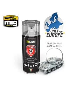TITANS HOBBY Transparent Matt Varnish / Base - AMMO by MIG Jimenez ...