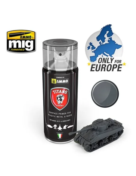 TITANS HOBBY Panzergrau Matt Primer (German Dark Grey) - AMMO by MI...