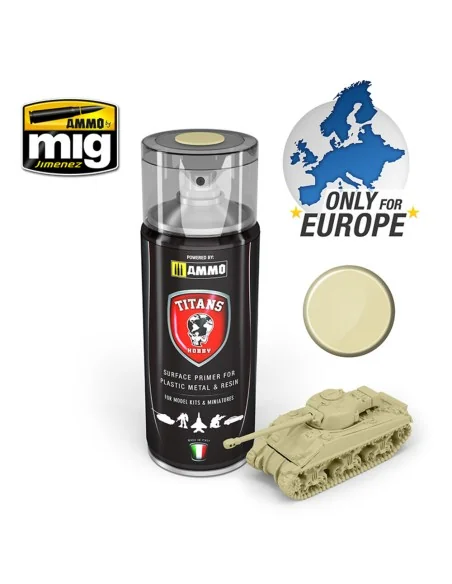 TITANS HOBBY Bone White Matt Primer - AMMO by MIG Jimenez TTH116