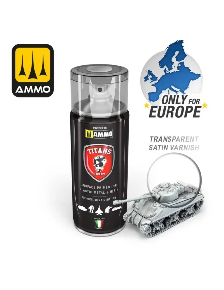 TITANS HOBBY Transparent Satin Varnish - AMMO by MIG Jimenez TTH121