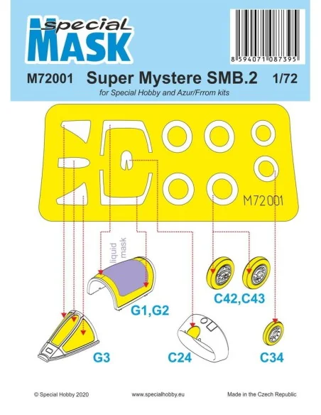 SMB-2 Super Mystere Mask, 1/72 - Special Hobby 100-M72001