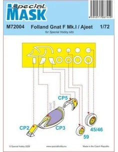 [NO_DESC] Folland Gnat/Ajeet Mask, 1/72 - Special Hobby 100-M72004