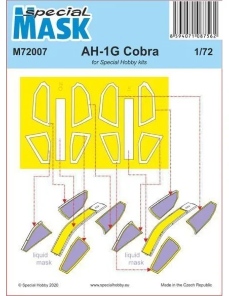 [NO_DESC] AH-1G Cobra Mask, 1/72 - Special Hobby 100-M72007
