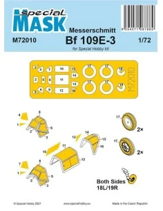 Messerschmitt Bf 109E-1/3 Mask, 1/72 - Special Hobby 100-M72010