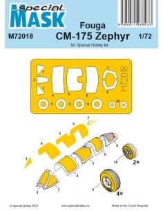 Fouga CM-175 Zephyr Mask, 1/72 - Special Hobby 100-M72018