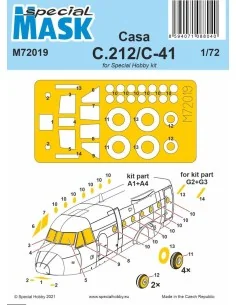 Casa C.212/C-41 Mask, 1/72 - Special Hobby 100-M72019