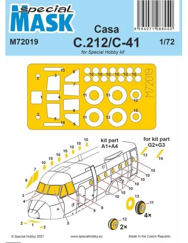 Casa C.212/C-41 Mask, 1/72 - Special Hobby 100-M72019