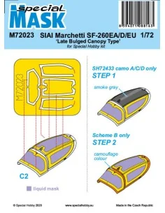 SIAI-Marchetti SF-260EA/D/EU Late Bulged Canopy Type Mask, 1/72 - S...