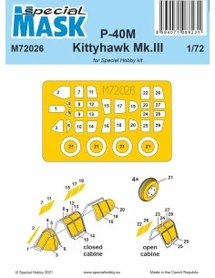 P-40M Warhawk/Kittyhawk Mk.III MASK, 1/72 - Special Hobby 100-M72026