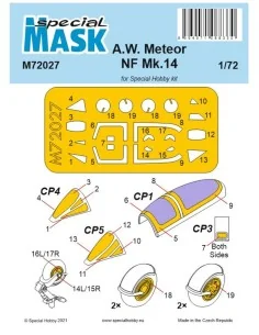 A.W. Meteor NF Mk.14 Mask, 1/72 - Special Hobby 100-M72027