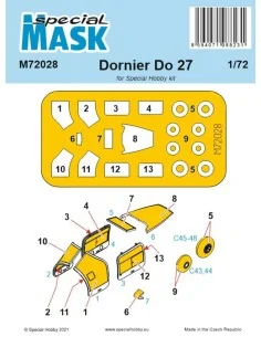 Dornier Do.27 Mask, 1/72 - Special Hobby 100-M72028