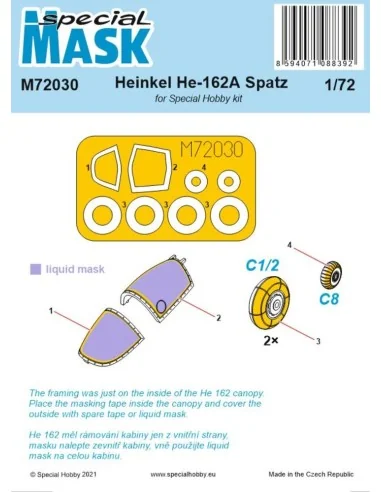 Heinkel He 162 MASK, 1/72 - Special Hobby 100-M72030