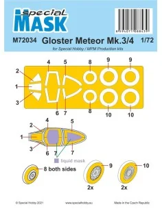 Gloster Meteor Mk.3/4 MASK, 1/72 - Special Hobby 100-M72034