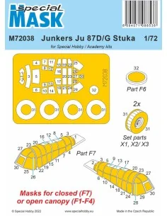 [NO_DESC] Junkers Ju 87D/G Stuka Mask / for Special Hobby and Acade...