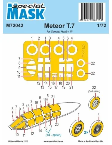 Gloster Meteor Mk.7 MASK, 1/72 - Special Hobby 100-M72042