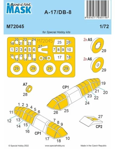 A-17/DB-8 MASK, 1/72 - Special Hobby 100-M72045