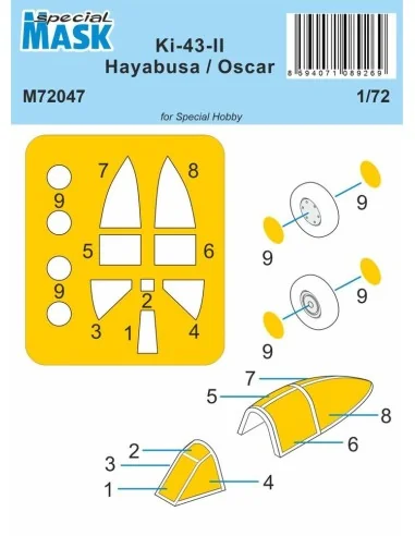 Ki-43-II Hayabusa MASK, 1/72 - Special Hobby 100-M72047
