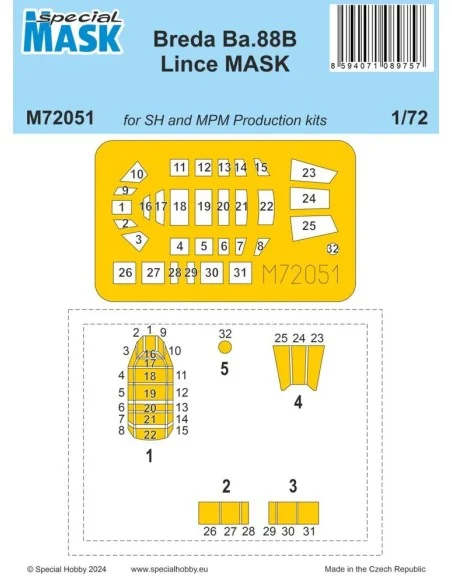 Breda Ba.88B Lince MASK, 1/72 - Special Hobby 100-M72051
