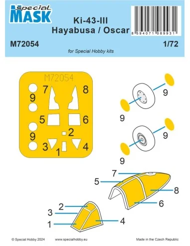 Nakajima Ki-43-III Hayabusa MASK, 1/72 - Special Hobby 100-M72054