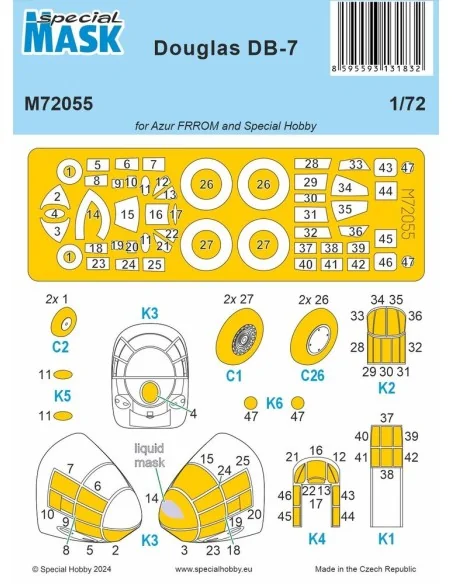 DB-7 MASK, 1/72 - Special Hobby 100-M72055