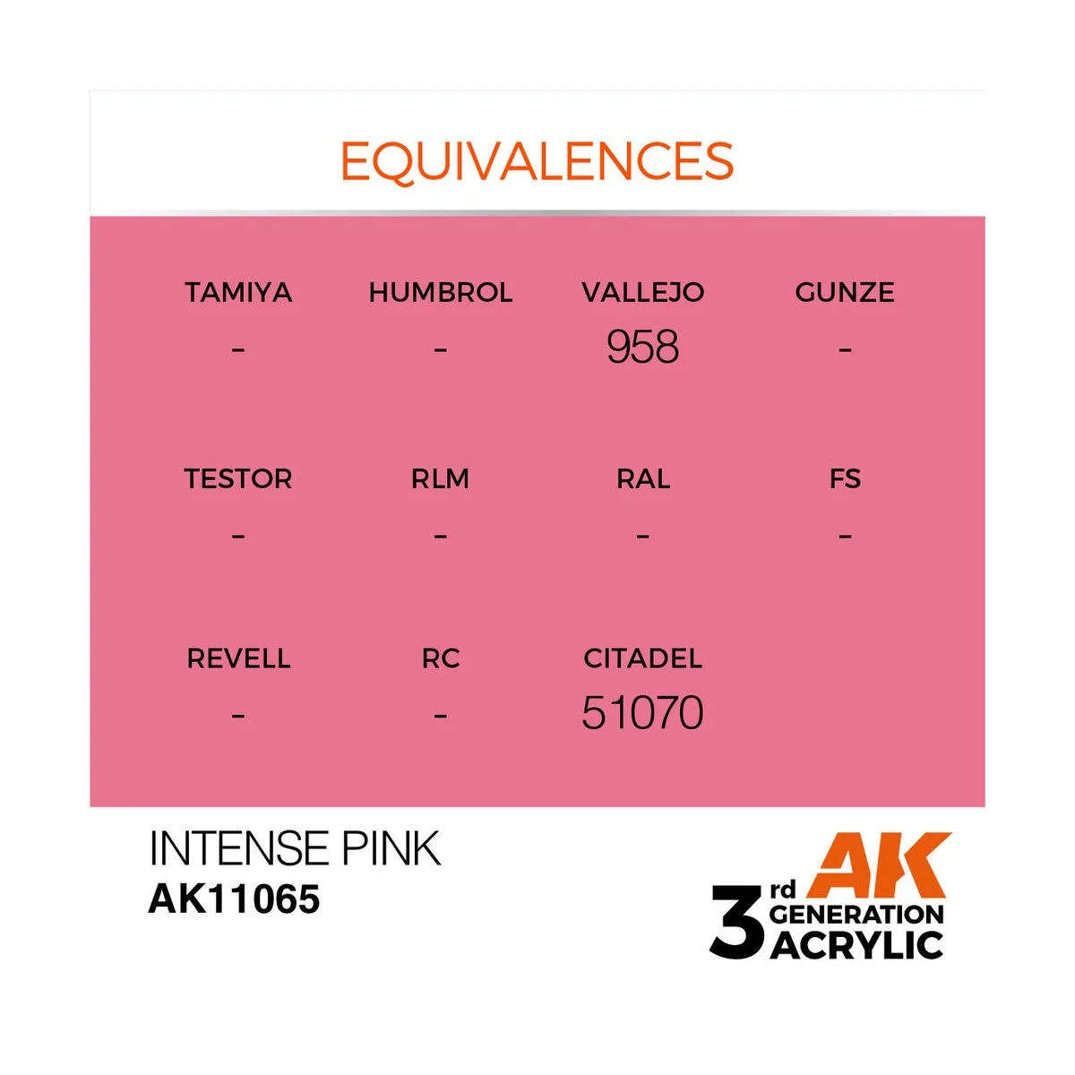 Intense Pink 17ml - AK Interactive AK11065 Intense Pink 17ml - AK Interactive AK11065