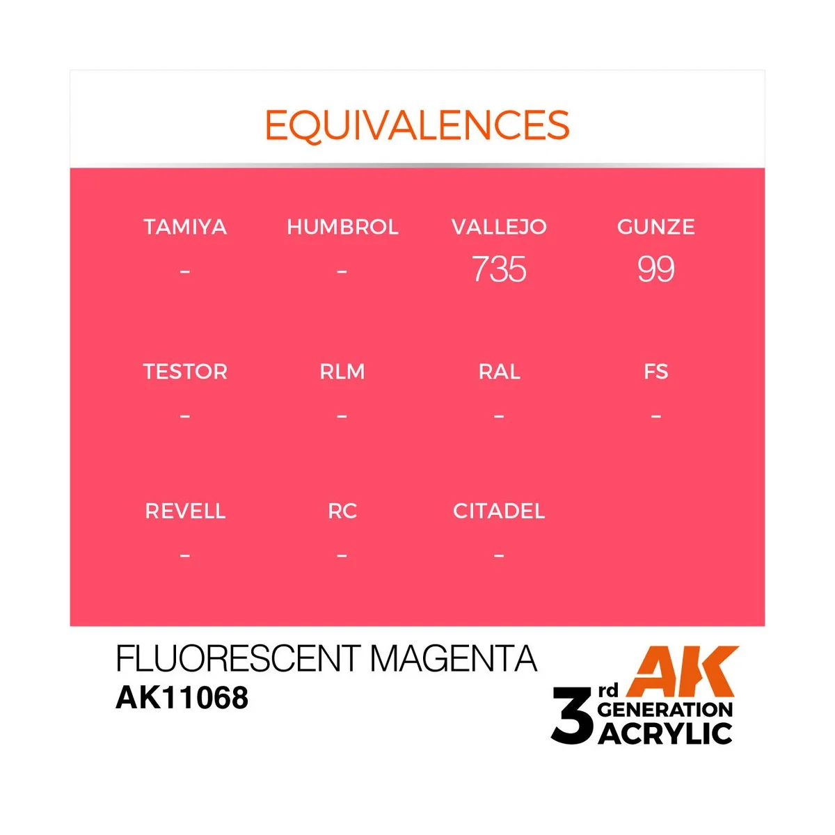 Fluorescent Magenta 17ml - AK Interactive AK11068