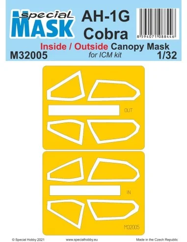 AH-1G Cobra Inside/Outside MASK, 1/32 - Special Hobby 100-M32005