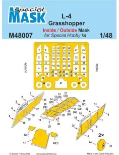 L-4 Grasshopper Inside/Outside MASK, 1/48 - Special Hobby 100-M48007