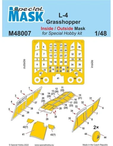 [NO_DESC] L-4 Grasshopper Inside/Outside MASK, 1/48 - Special Hobby...