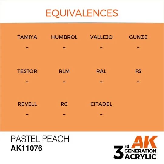 Pastel Peach 17ml - AK Interactive AK11076