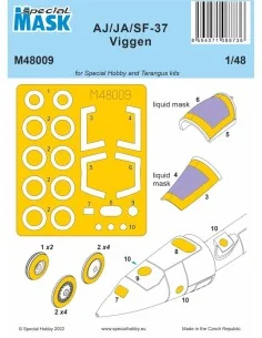 AJ/JA/SF-37 Viggen MASK, 1/48 - Special Hobby 100-M48009