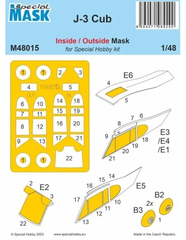 J-3 Cub MASK, 1/48 - Special Hobby 100-M48015